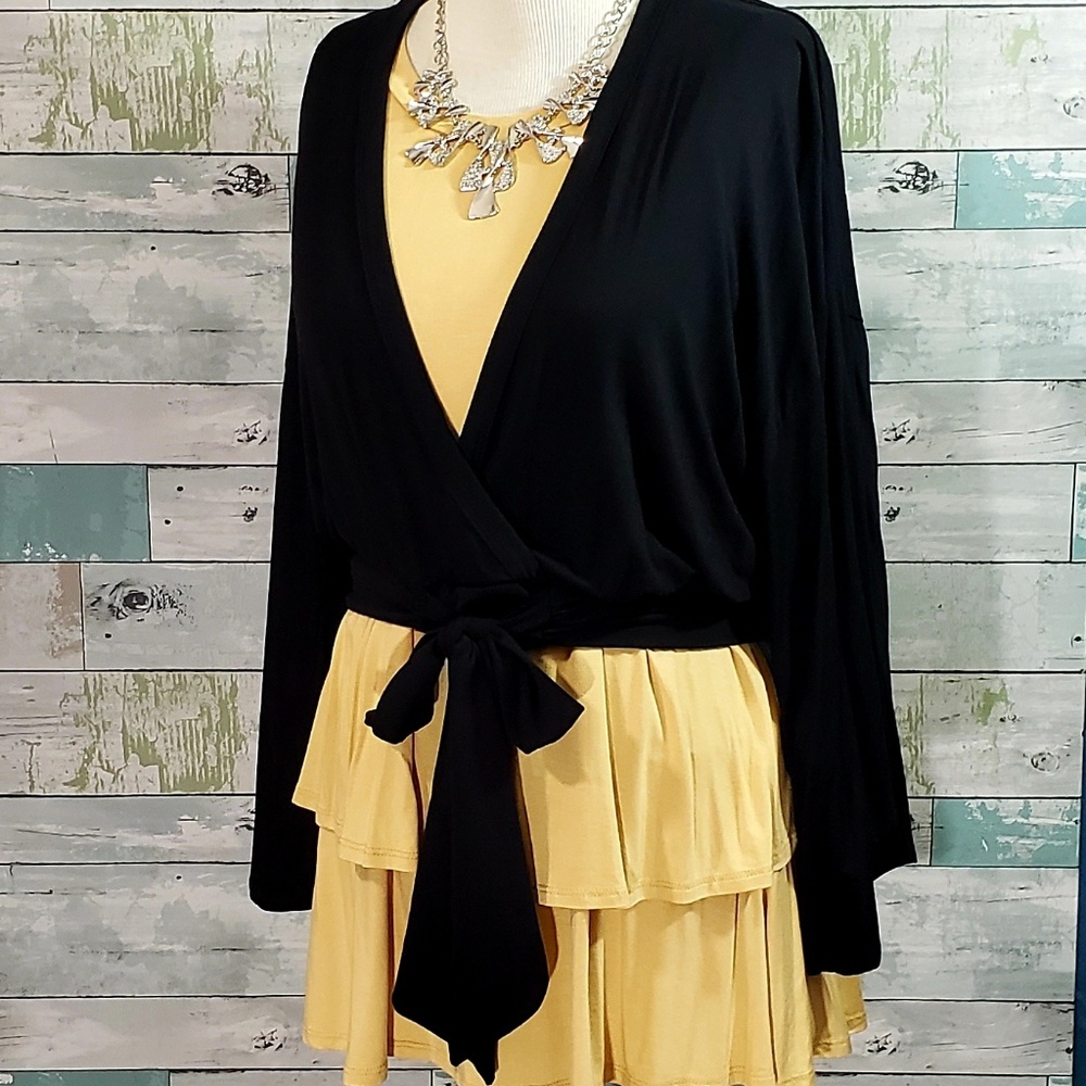 Kimino Wrap Top Black By A&D